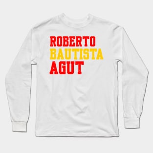 TENNIS PLAYERS: ROBERTO BAUTISTA AGUT Long Sleeve T-Shirt